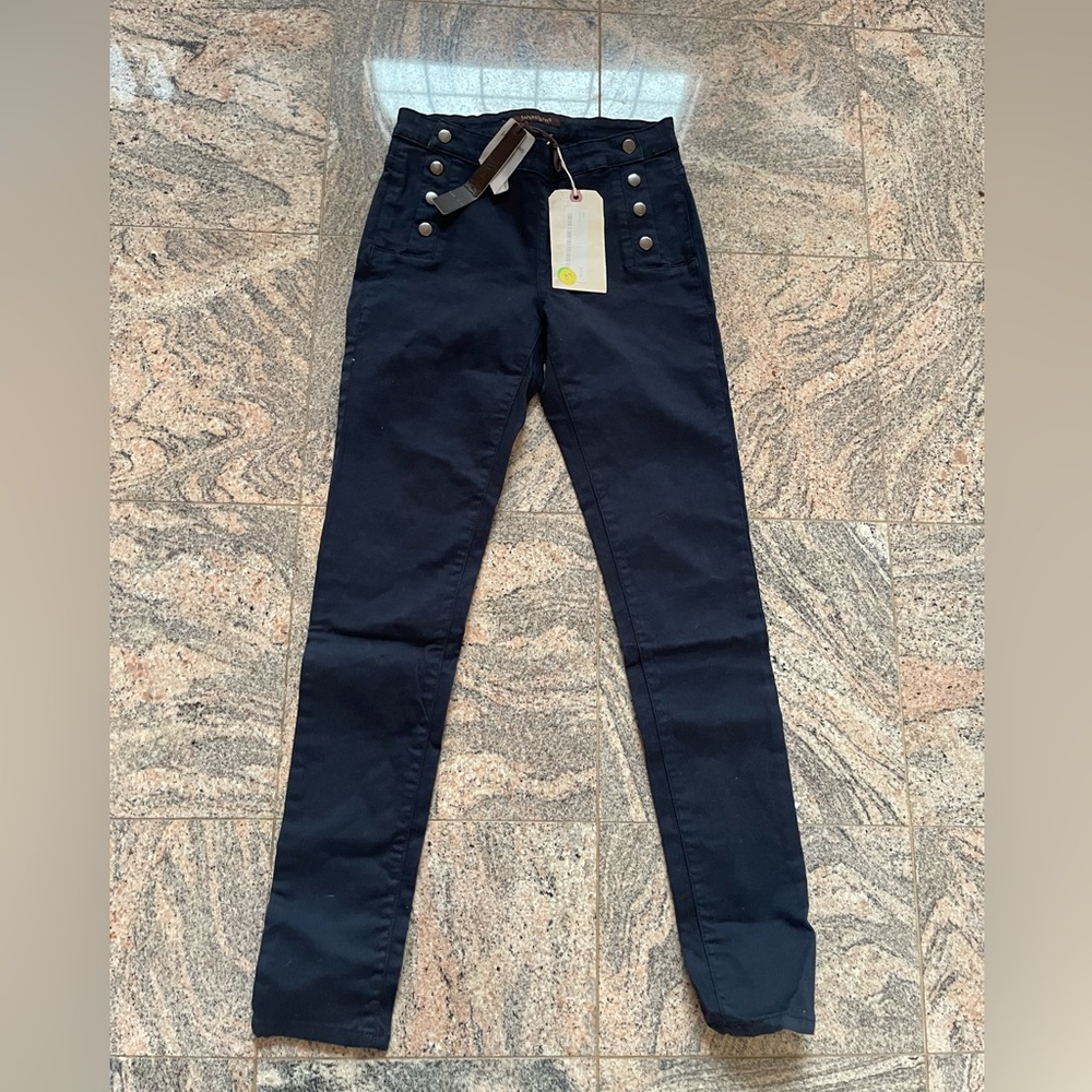 High waisted dark blue James jeans brand new with tag
